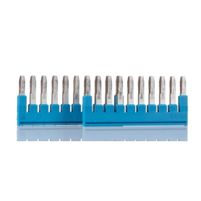 Phoenix Contact Jumper Bar 10 Ways 5.2mm Pitch Green Polyvinyl Chloride FBS 10-5 BU 3036916