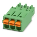 Phoenix Contact FMC 1.5/3-ST-3.5 Series Pluggable Terminal Block 3-Contact 3.5 mm Pitch 160V 8A 1 Row 1952270