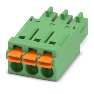 Phoenix Contact FMC 1.5/3-ST-3.5 Series Pluggable Terminal Block 3-Contact 3.5 mm Pitch 160V 8A 1 Row 1952270