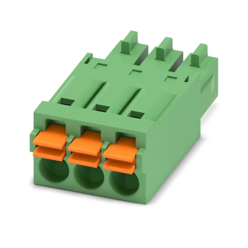 Phoenix Contact FMC 1.5/3-ST-3.5 Series Pluggable Terminal Block 3-Contact 3.5 mm Pitch 160V 8A 1 Row 1952270