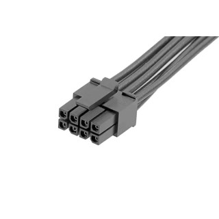 Molex Wire to Board Cable 8 Way Female Micro-Fit 3.0 to 8 Way Female Micro-Fit 3.0 Black Nylon Jacket 150mm 2147551081
