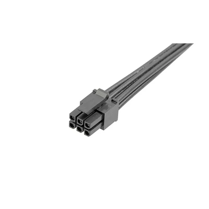 Molex Wire to Board Cable Micro-Fit 3.0 Female 6 Contacts 2 Rows Nylon Jacket Black 600mm 2147561063