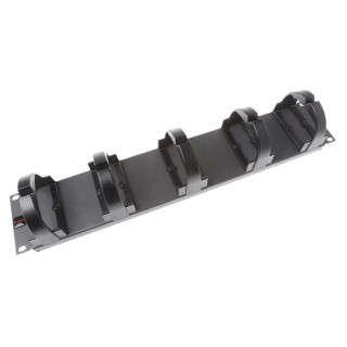 Molex CES Thermoplastic Steel Ring Run Panel Cable Management Panel for Use with 19-Inch Rack, 5 Rings 202-8842