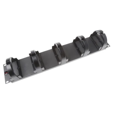 Molex CES Thermoplastic Steel Ring Run Panel Cable Management Panel for Use with 19-Inch Rack, 5 Rings 202-8842