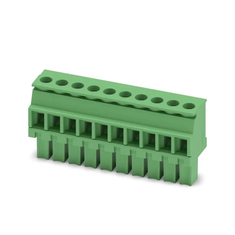 Phoenix Contact Pluggable Terminal Block 10-Contact 3.81 mm Pitch 1 Row 160V 8A MCVW 1.5/10-ST-3.81 1827059