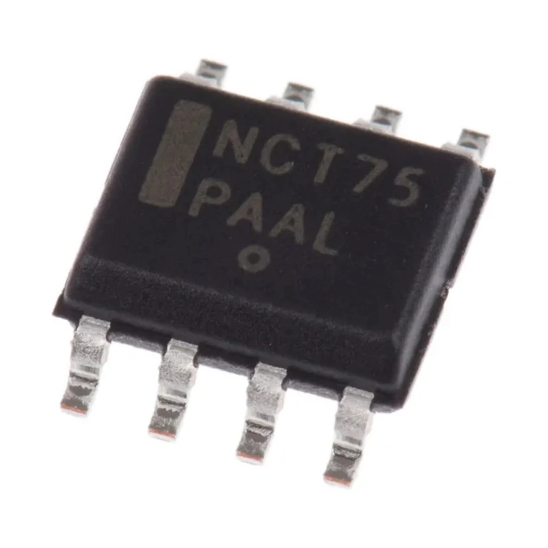 onsemi Digital Output Temperature Sensor Surface Mount Serial-I2C SMBus ±1°C 8-Pin SOIC NCT75DR2G