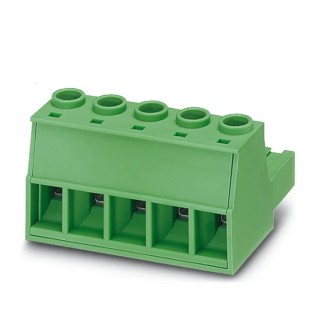 Phoenix Contact PC 6/4-ST-10.16 Series Pluggable Terminal Block, 4-Contact, 10.16 mm Pitch, 1 Row 1913523