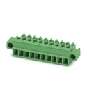 Phoenix Contact Pluggable Terminal Block, Female, 10-Contact, 3.81 mm Pitch, 1 Row, 8A Current Rating MC 1827787