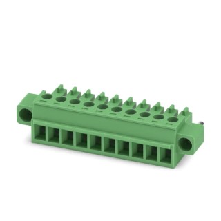 Phoenix Contact Pluggable Terminal Block, Female, 10-Contact, 3.81 mm Pitch, 1 Row, 8A Current Rating MC 1827787