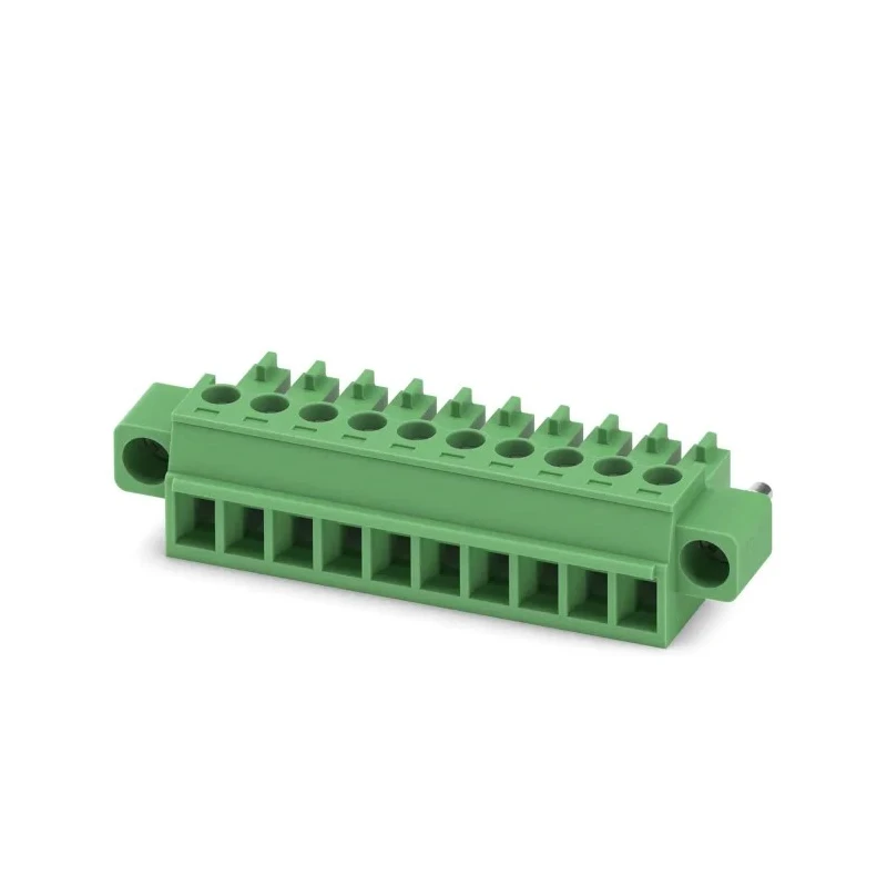 Phoenix Contact Pluggable Terminal Block, Female, 10-Contact, 3.81 mm Pitch, 1 Row, 8A Current Rating MC 1827787