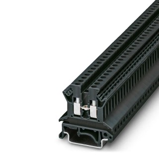 Phoenix Contact Black 2.5mm² 1-Level Screw Feed Through Terminal Block UK 2.5 N BK 0719100