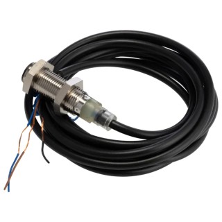 Omron Threaded Barrel Inductive Proximity Sensor M12 PNP 30mm Detection IP67 Brass Housing E2B-M12KS04-WP-B2 2M