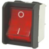 APEM DPST On-Off On-Off Rocker Switch Panel Melamine Housing 16A 250V AC Red Actuator 2600 Series 2641SLP/2A23621L220