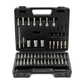 RS PRO Hex, Phillips, Pozidriv, Slotted, Torx Driver Bit Set, 48 Pieces 202-9738
