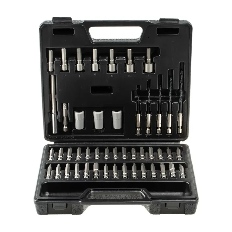 RS PRO Hex, Phillips, Pozidriv, Slotted, Torx Driver Bit Set, 48 Pieces 202-9738