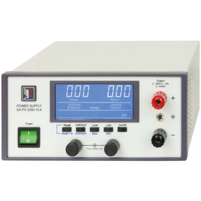 EA Elektro-Automatik Laboratory Bench Power Supply, 1-Output 0V to 200V, 640W, 10A Max EA-PS 5200-10 A