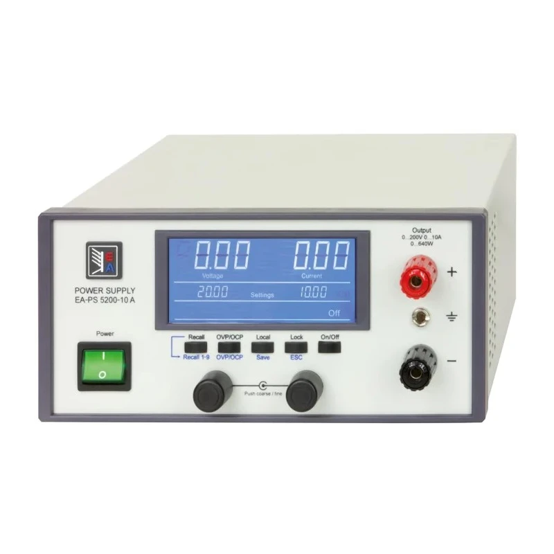 EA Elektro-Automatik Laboratory Bench Power Supply, 1-Output 0V to 200V, 640W, 10A Max EA-PS 5200-10 A
