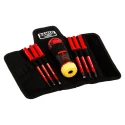 Bahco Pozidriv Interchangeable Insulated Screwdriver Set, 7-Piece 808062