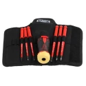 Bahco Pozidriv Interchangeable Insulated Screwdriver Set, 7-Piece 808062