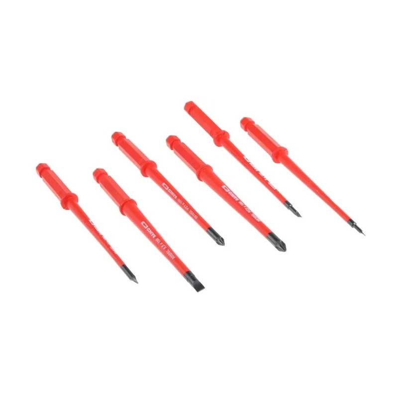 Bahco Pozidriv Interchangeable Insulated Screwdriver Set, 7-Piece 808062