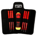 Bahco Pozidriv Interchangeable Insulated Screwdriver Set, 7-Piece 808062