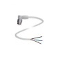 Pepperl + Fuchs Female 4 Way Right Angle to Unterminated Sensor Actuator Cable 2 m V1-WV4A-2M-PP-H1