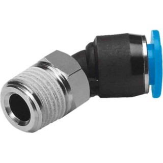 Festo Pneumatic Fitting Polybutylene Push-in Tube Connector Male R 1/8 in Thread 6mm QSW-1/8-6