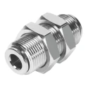 Festo Pneumatic Fitting NPQM-H-Q6-E-P10 Nickel Plated Brass Push-in 6 mm 16 bar Maximum Pressure