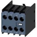 Siemens Auxiliary Contact 4 Contact 2 NC/2 NO Snap-On Mount 10 A 690 V 3RH2911-1FA22-0MA0