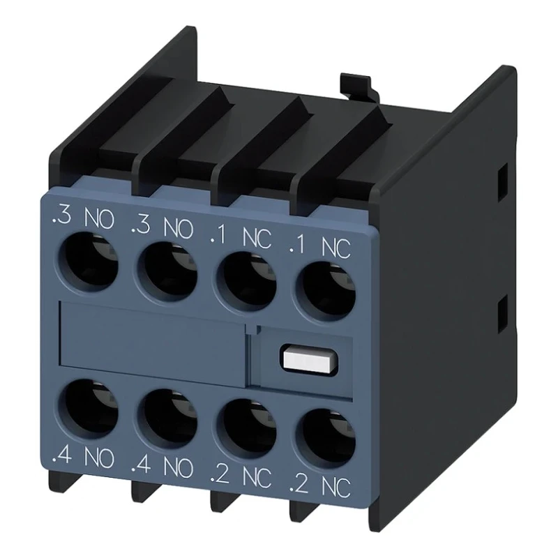 Siemens Auxiliary Contact 4 Contact 2 NC/2 NO Snap-On Mount 10 A 690 V 3RH2911-1FA22-0MA0