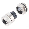 binder Industrial Circular Connector 4 Contacts Panel Mount Socket Female M12 Connector IP67 813 Series 99-0634-500-04