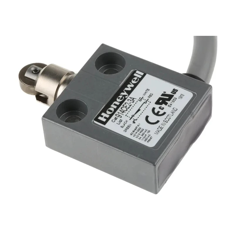 Honeywell 914CE Series Roller Plunger Limit Switch, SPDT Contact, IP66/IP67/IP68, Die Cast Zinc Housing, 250V AC 914CE2-3A