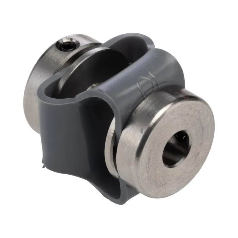 Huco Steel Flexible Coupler 27 mm Diameter, 27 mm Length, 6 mm Bore A & B, Set Screw Style, Flex-P Series 047.10.2222.RS