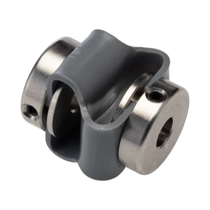 Huco Steel Flexible Coupler 27 mm Diameter, 27 mm Length, 6 mm Bore A & B, Set Screw Style, Flex-P Series 047.10.2222.RS