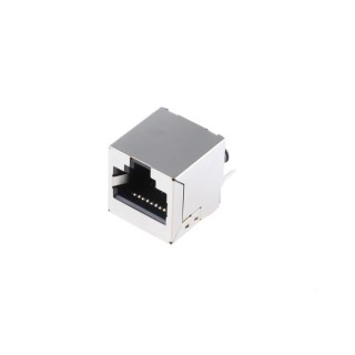 MH Connectors RJ45 Connector Female, Through Hole STP Shield Vertical 1 Port 8 Way MHRJJ88NFVS