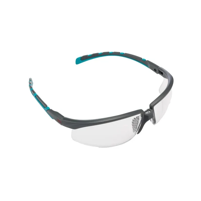 3M 2000 Safety Glasses, Anti-Fog, Anti-Scratch, Clear Polycarbonate Lens, Blue Grey Plastic Frame S2001SGAF-BGR