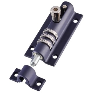 Squire Steel Die Cast Navy Door Bolt 90mm Width 37mm RS Combi 3