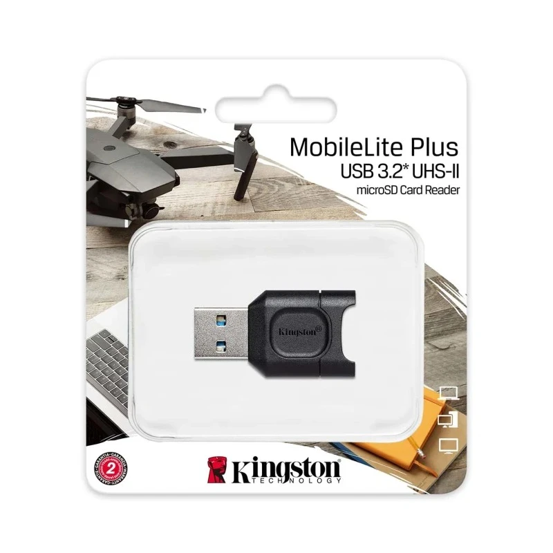 Kingston External Memory Card Reader USB 3.2 Gen 1 36.6mm x 20mm x 7.5mm MLPM