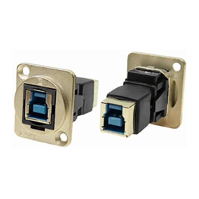 RS PRO USB 3.0 Feedthrough USB Type B to B Panel Mount Connector, Straight, Female/Female, 1.8A, IP40 Rating IP40