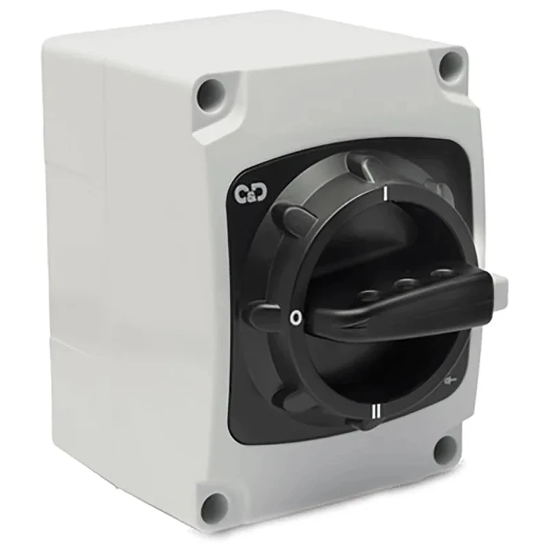Craig & Derricott 3-Pole DIN Rail Isolator Switch IP66, 20A, 7.5 kW SCODDG203