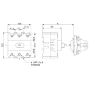 Craig & Derricott 3-Pole DIN Rail Isolator Switch, IP65, 125A, 63 kW SDC01253B