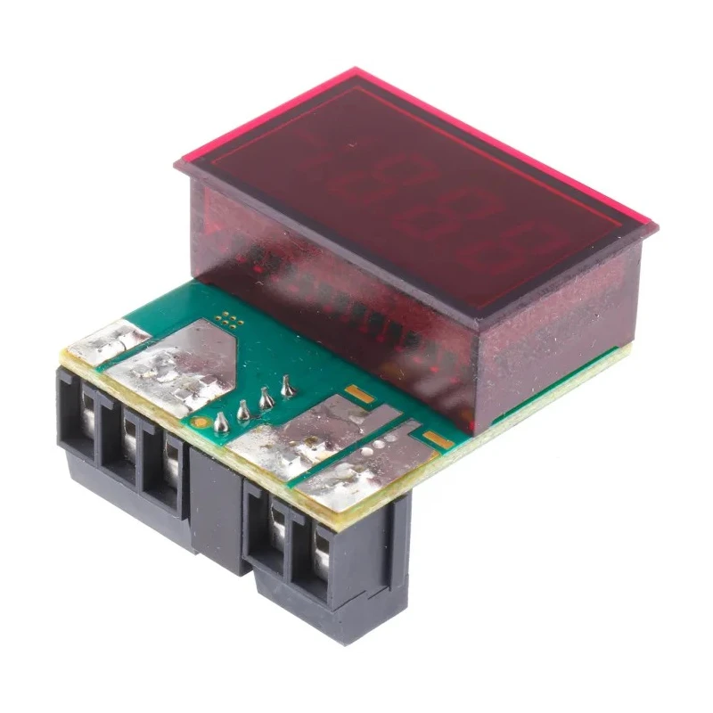 Murata Power Solutions Digital Ammeter 19.99 A DC, 0.88 in x 1.38 in Cutout, 0.15 % Accuracy, DCA-20PC-4-DC4-RL-C