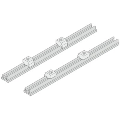 nVent SCHROFF Rack Rail PCB Support Aluminium with Clear Anodized Finish 24827027