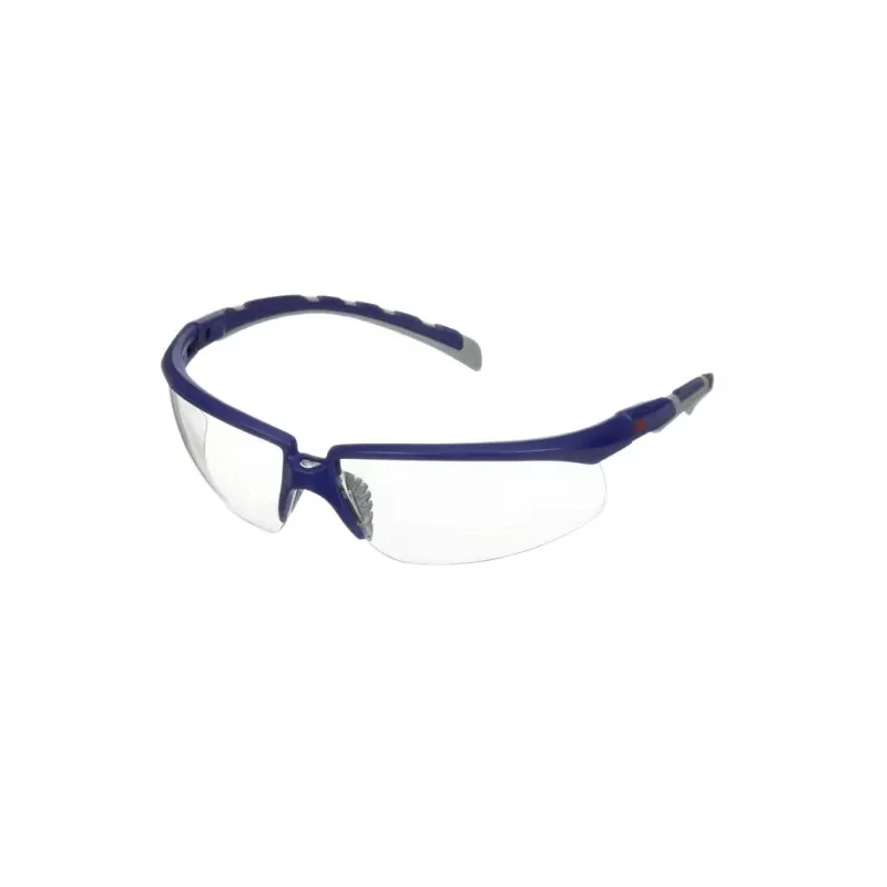 3M Safety Glasses with Anti-Scratch, UV Protection, Anti-Fog Coating, Clear Polycarbonate Lens, Blue Grey S2001ASP-BLU