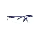 3M Safety Glasses with Anti-Scratch, UV Protection, Anti-Fog Coating, Clear Polycarbonate Lens, Blue Grey S2001ASP-BLU