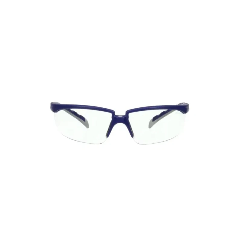 3M Safety Glasses with Anti-Scratch, UV Protection, Anti-Fog Coating, Clear Polycarbonate Lens, Blue Grey S2001ASP-BLU