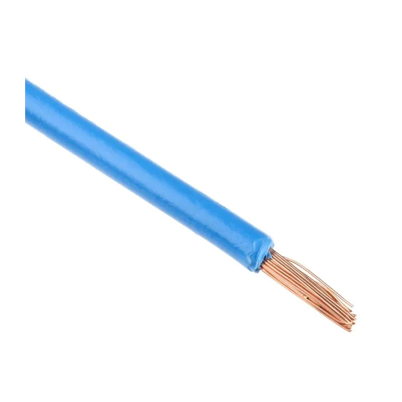RS PRO H07V2-K Series Blue 4 mm² 12 AWG Hook Up Wire, 52 x 0.3 mm Strands, 100 m Length, 1 kV Voltage, Polyvinyl 811-1436