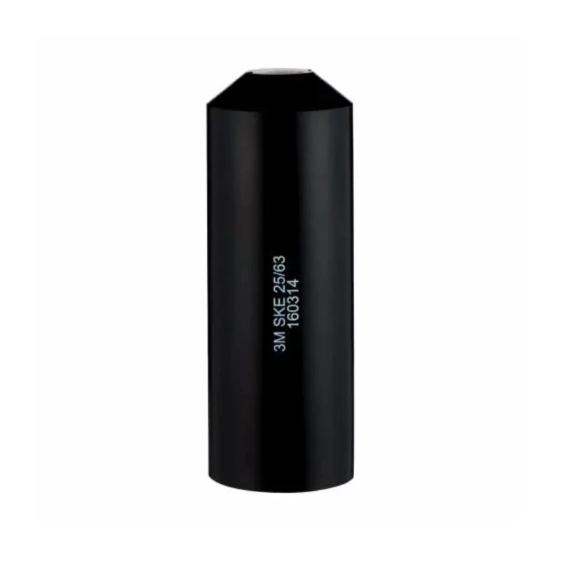 3M Polyolefin Heat Shrink Boot End Cap 10 mm Black with Adhesive Backing SKE25
