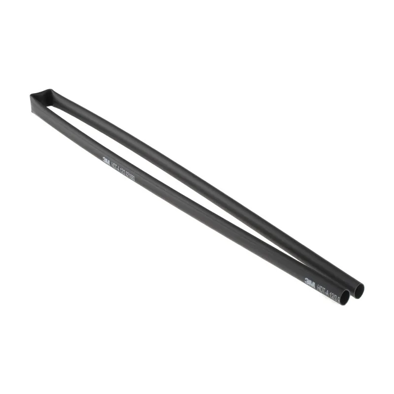3M Halogen Free Heat Shrink Tubing Black 12 mm Sleeve Diameter x 1m Length 4:1 Shrink Ratio HDT-A Series TE100037437