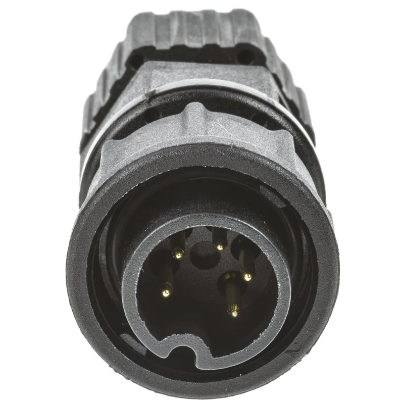 Amphenol Industrial Circular Connector Panel Mount Plug Male 5 Contacts 500V 5A IP67 Nylon Housing BD-05BFMA-LL7001